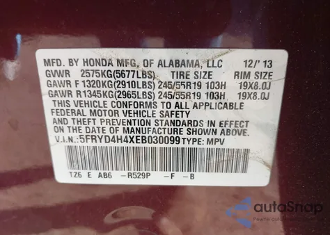 2014 Acura Mdx Technology Package z USA, uszkodzony, nr VIN 5FRYD4H4XEB030099